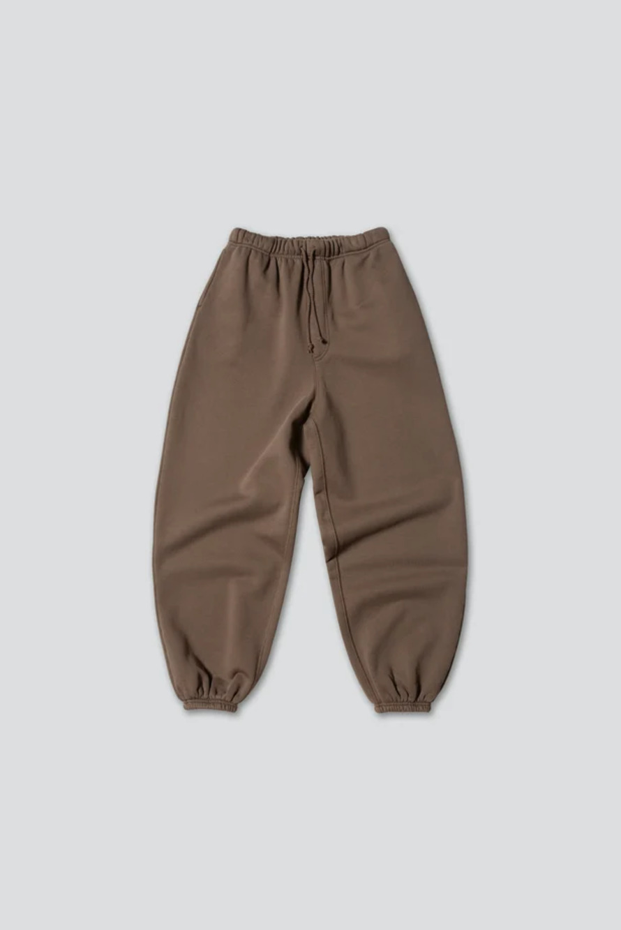 ELWOOD Men Brown Core Sweatpants Large Elastic Waist Drawstring Size M